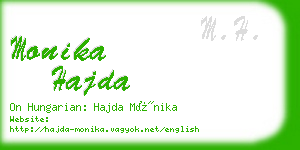 monika hajda business card
